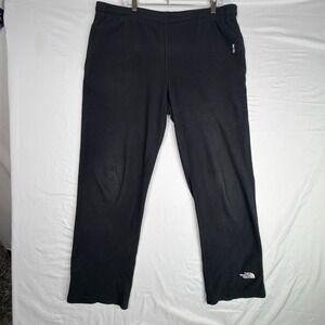 The North Face TKA 100 Fleece Pants Mens Medium Black Sweatpants T0A0XN